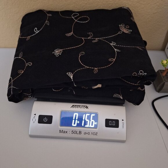 Vintage Jenna Lane Black‎ Embroidered Sleeveless Apron 3X Retro Boho Cabincore - Picture 10 of 10